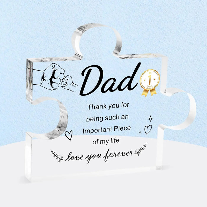 Decorative Acrylic Puzzle Perfect Gift For Dad And Daughter