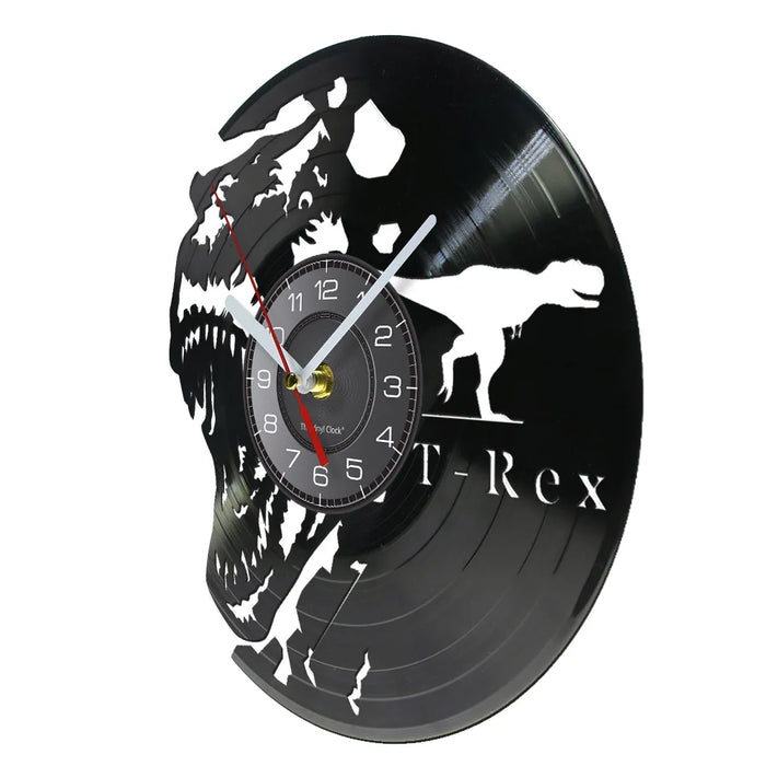 Jurassic T Rex Vinyl Record Wall Clock