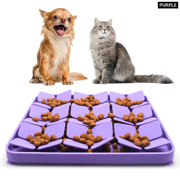 Silicone Puzzle Dog Bowl Slow Feeder Mat