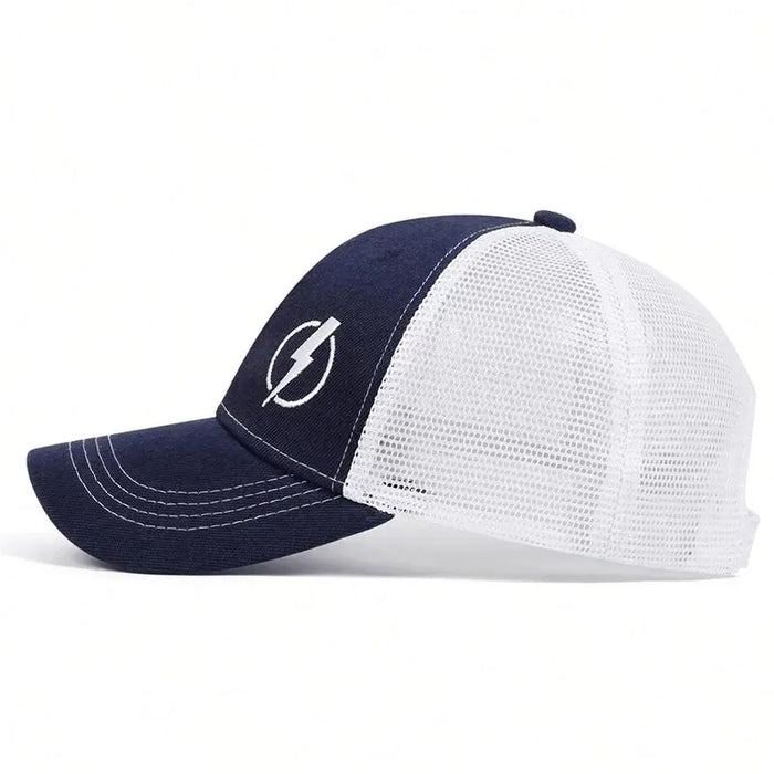 Adjustable Lightning Embroidery Baseball Cap / Hat For Outdoor Sun Protection