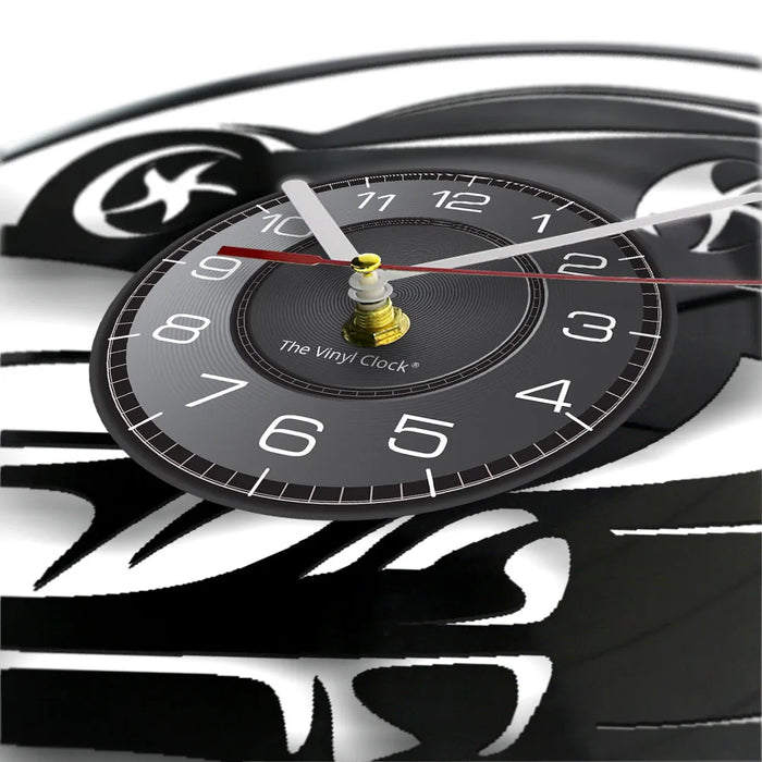 Supercar Drifting Vinyl Record Wall Clock