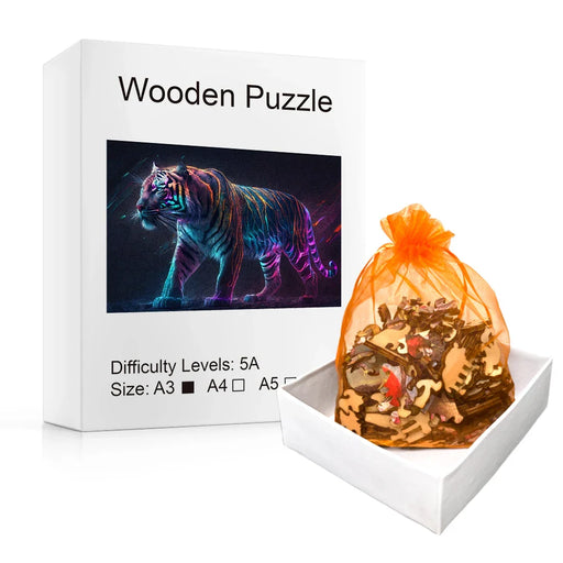 Psychedelic Tiger Wood Puzzle