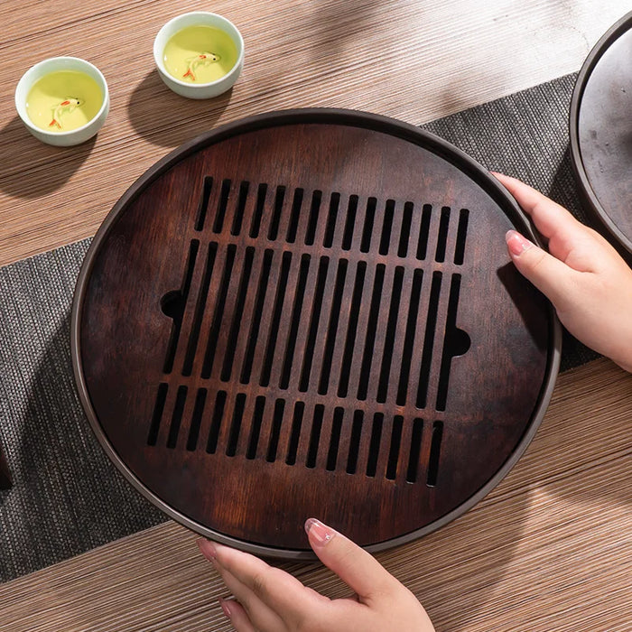 Bamboo Tray For Serving Beverages