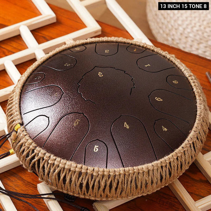 13 Inch Steel Tongue Drum For Yoga Meditation & Music Therapy