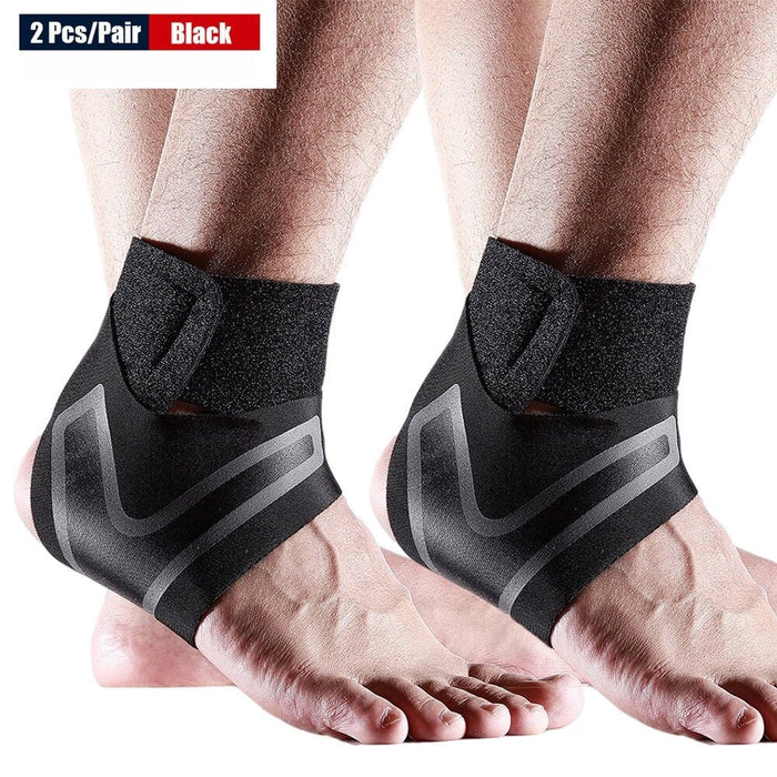 1Pair Elastic Ankle Protector Gear Wraps For Gym Basketball Tennis