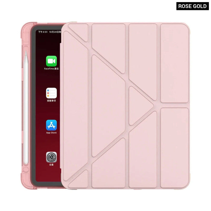 10Th Gen Ipad Cover With Pencil Holder Magnetic Folding Case For Ipad 10.9 Inch Inch Apple Tablet Accessory