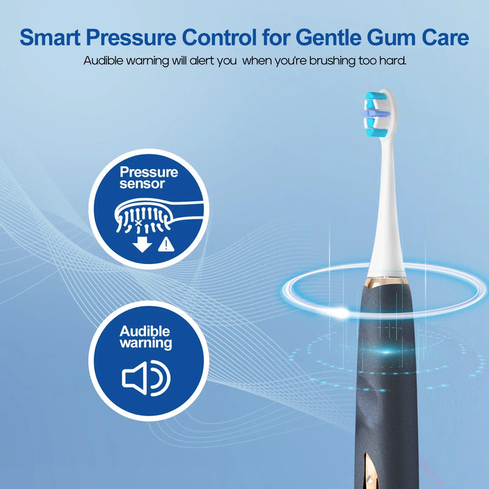 Child Electric Toothbrush 12 Years 5 Modes Rechargeable Pressure Sensor