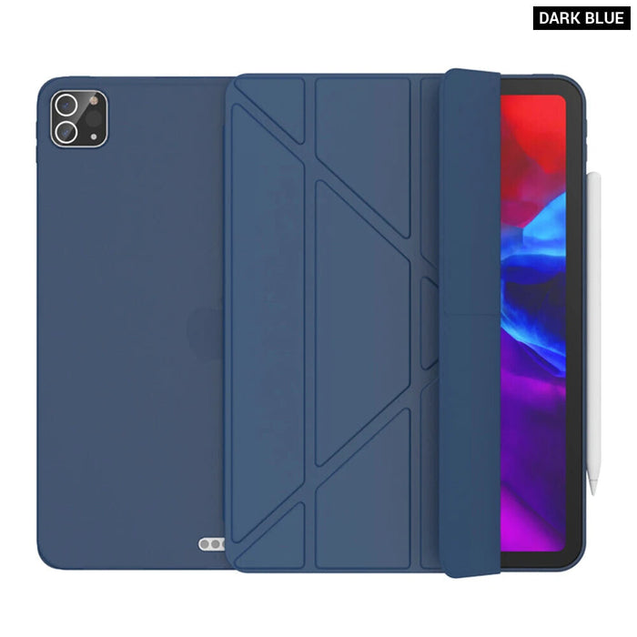 Multi Fold Pu Leather Smart Cover For Ipad Pro 11 12.9 Funda Capa