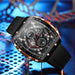 Sport Chronograph Quartz Silicone Bracelet Watches With Big