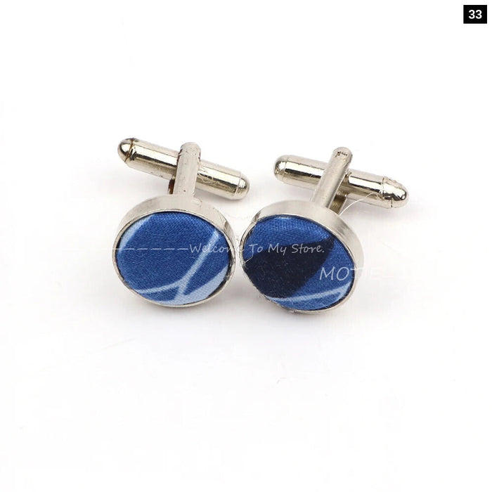 Floral Metal Cufflinks Daily Wear Accessory