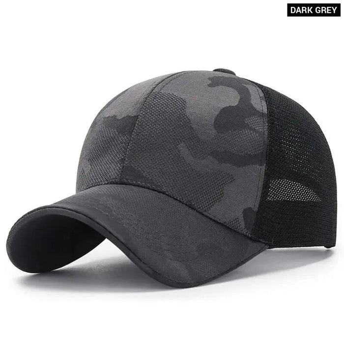 Breathable Camo Baseball Cap / Hat For Outdoor Wear