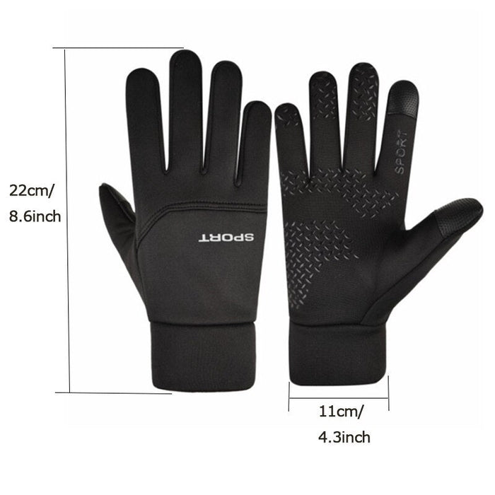 Outdoor Fishing Waterproof Mens Gloves TouchScreen Women Sport Ridding Windproof Breathable Non Slip Gloves Lady Ski Autumn