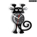 Whimsical Cat Vinyl Record Wall Clock