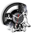 Silent Boston Terrier Vinyl Record Wall Clock