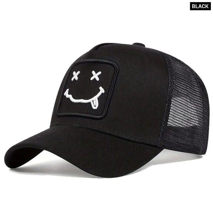 Adjustable Baseball Cap / Hat Embroidered Tongue Design