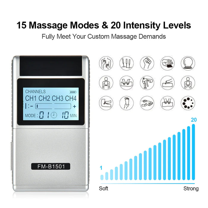 15 Mode Ems Tens Massager For Pain Relief