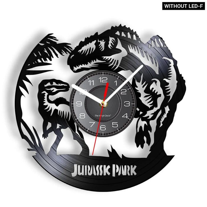 Jurassic T Rex Vinyl Record Wall Clock