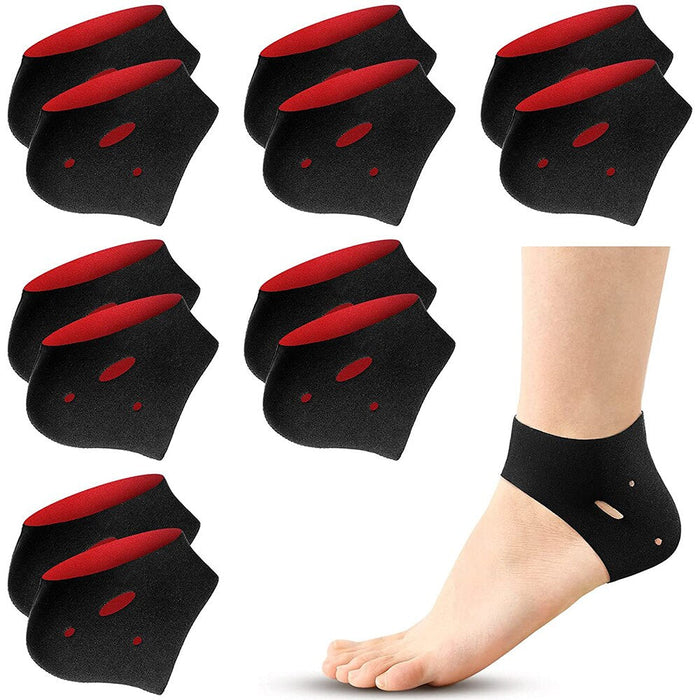 Breathable Moisturising Heel Socks Cups for Heel Spur Cracked Heels