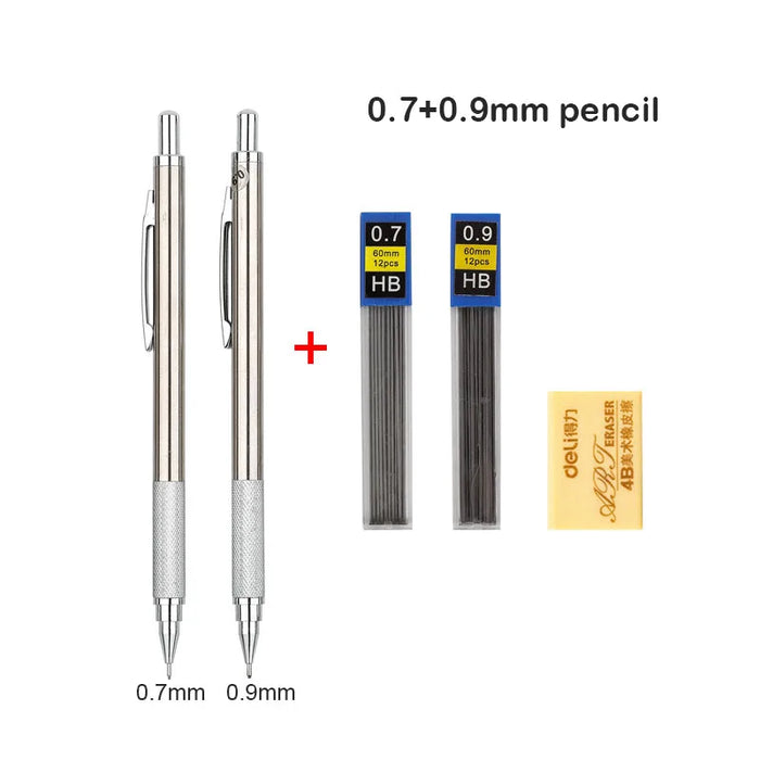 Full Metal Mechanical Pencil Set 0.3 To 2.0Mm Art