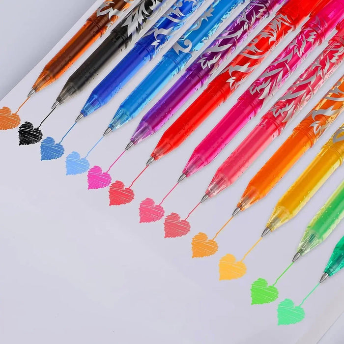 8/12 Pieces Multi Colour Erasable Gel Pens 0.5Mm Kawaii Writing Set