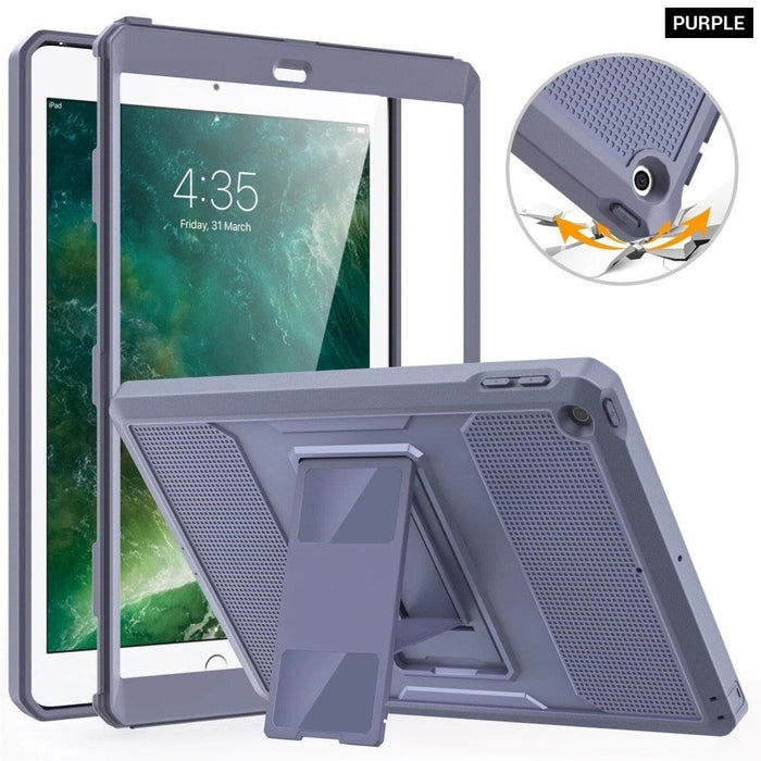 Case For 2018/2017 iPad 9.7 6th/5th Generation - [Heavy Duty] Shockproof Full Body Rugged Hybrid Cover with Built-in Screen