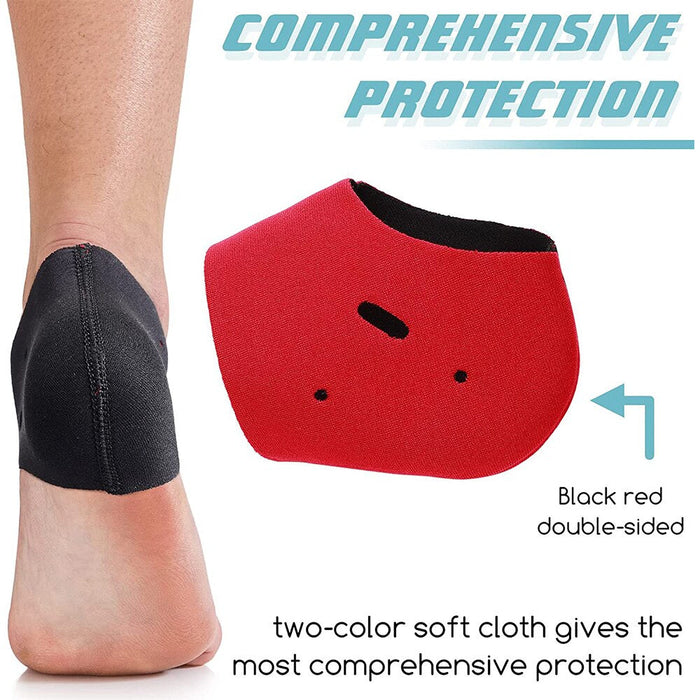 Breathable Moisturising Heel Socks Cups for Heel Spur Cracked Heels