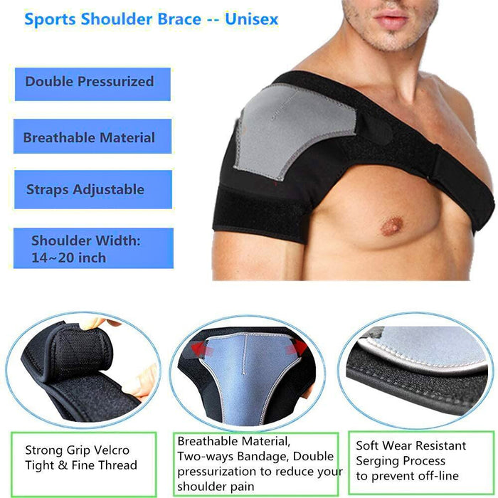 Shoulder Brace Support Compression Sleeves for Torn Rotator Cuff AC Joint Pain Relief