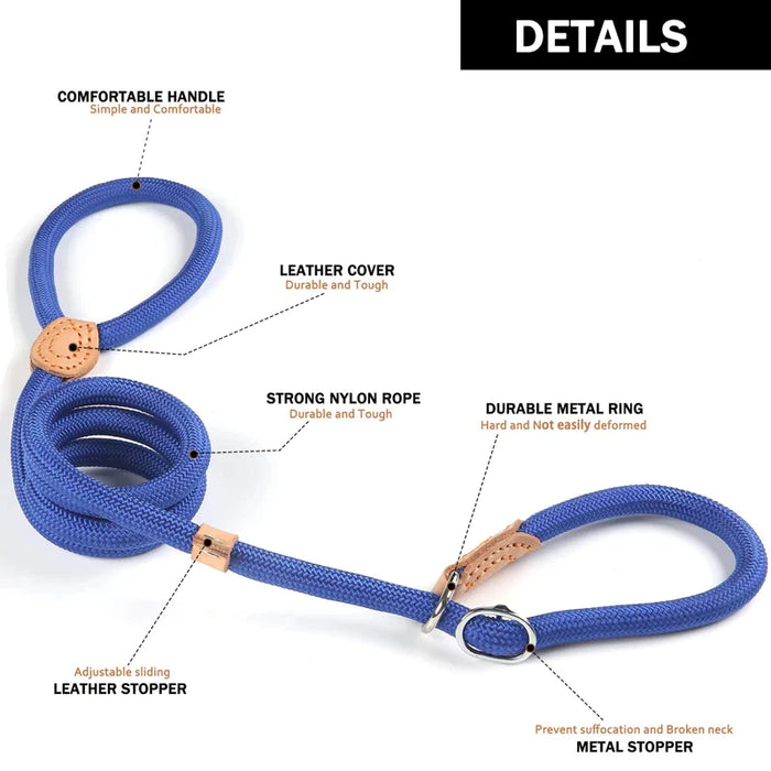 Durable Slip Dog Leash Nylon Com