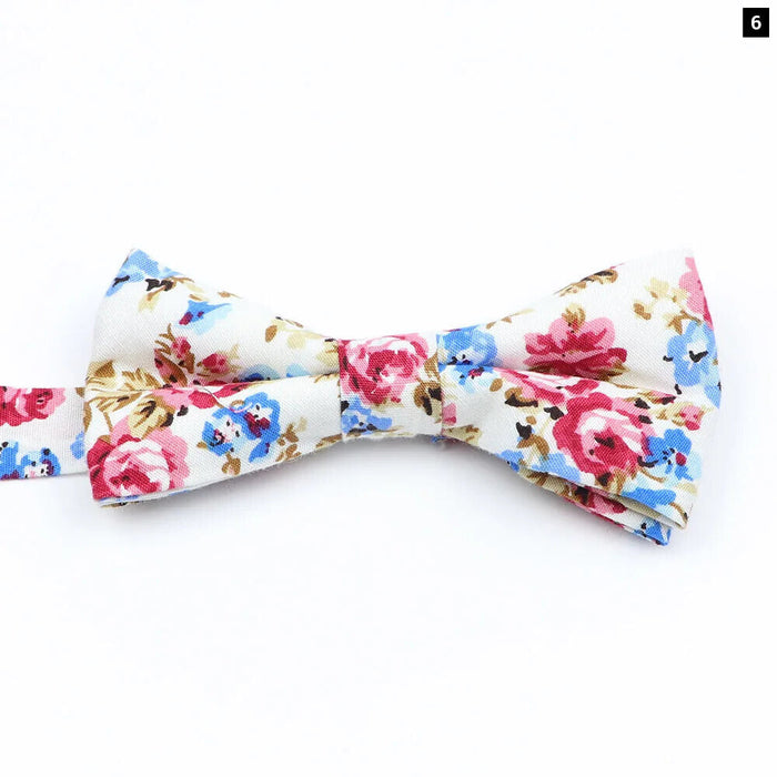 Colourful Floral Bow Ties Fashionable And Fun For Kids