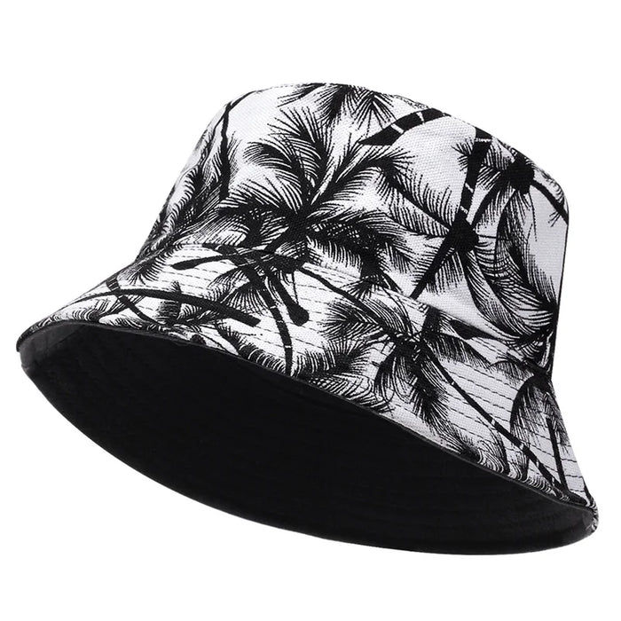 Tropical Coconut Tree Print Bucket Hat