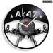 Ak47 Gun Vinyl Record Wall Clock