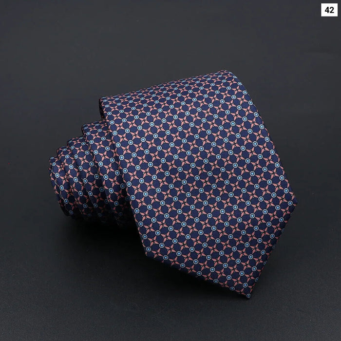 Super Soft Paisley Necktie 7Cm Slim Business Tie For Men