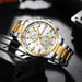 Casual Quartz Chrono Sport Watches Brands For Men Stainless