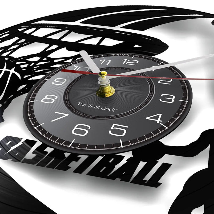 Silhouette Basketball Wall Clock