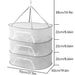 3 Tier Foldable Mesh Hanging Dryer For Clothes Herbs Fruits