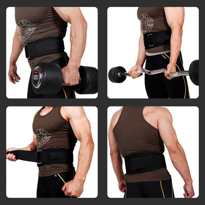 Weight Lifting Back Support Workout Belt with Metal Buckle for Men Women