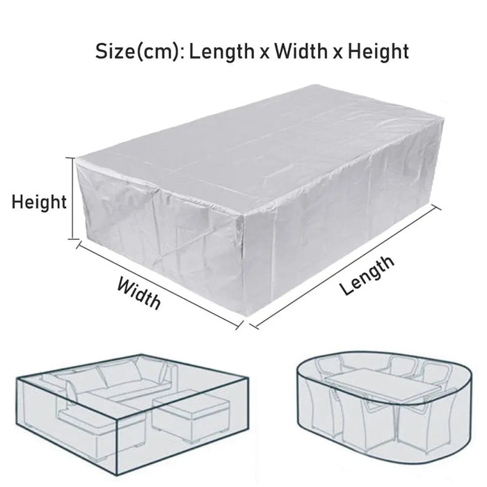 Outdoor Patio Furniture Set Covers Rain Snow All-Purpose Chair Covers for Sofa Table Chair Dust Proof Cover