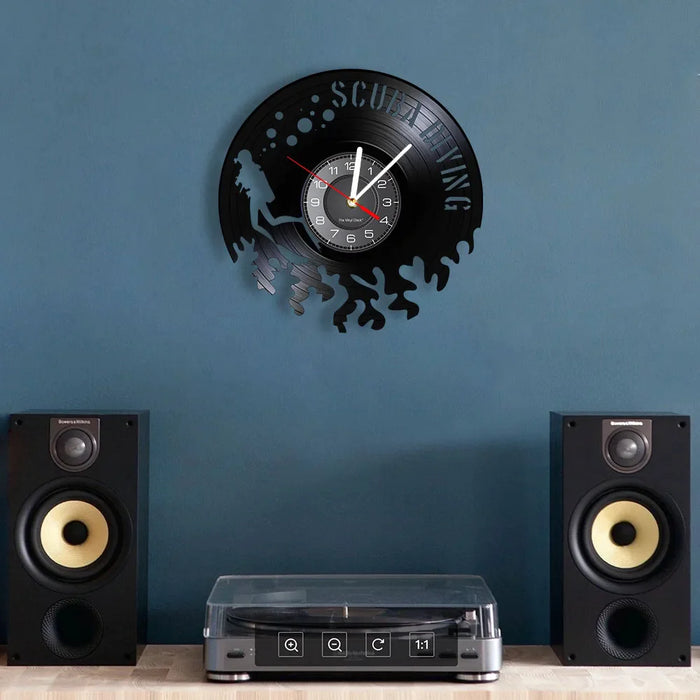 Underwater Scuba Diving Wall Clock