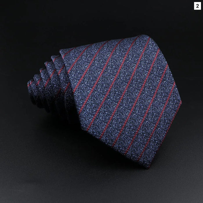 Mens Jacquard Striped Tie For Business Weddings And Daily Wear