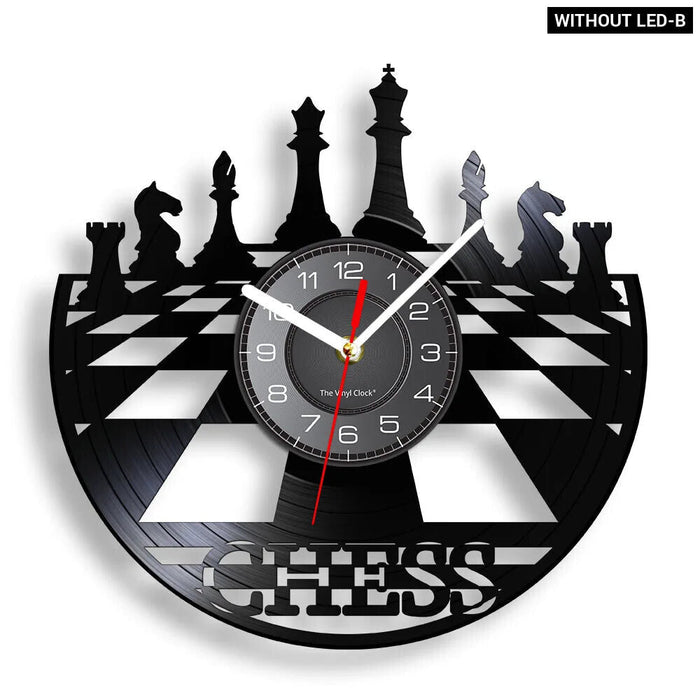 Chess Club Wall Clock