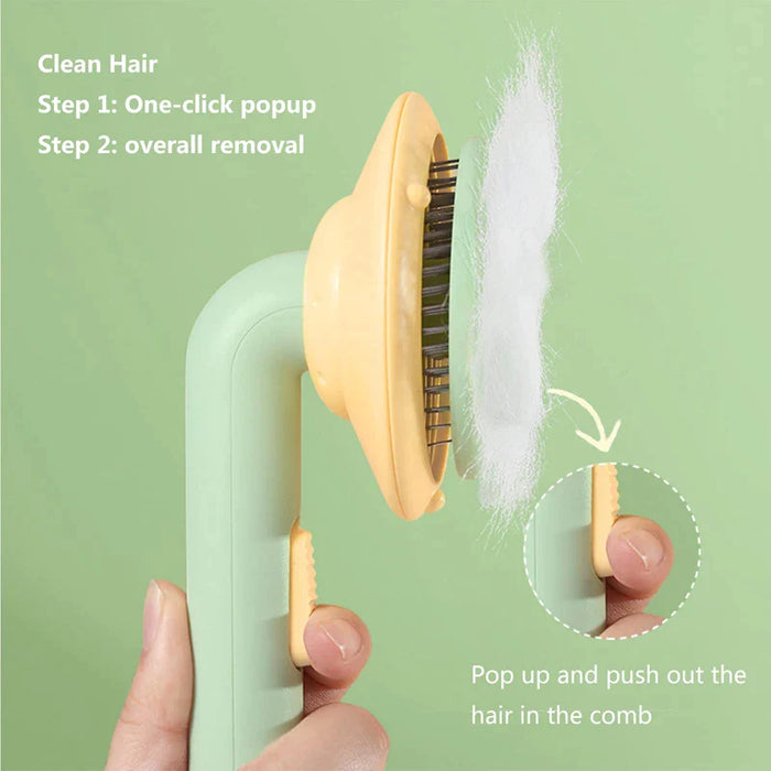 Self Cleaning Slicker Dog Brush Professional Pet Grooming Tool