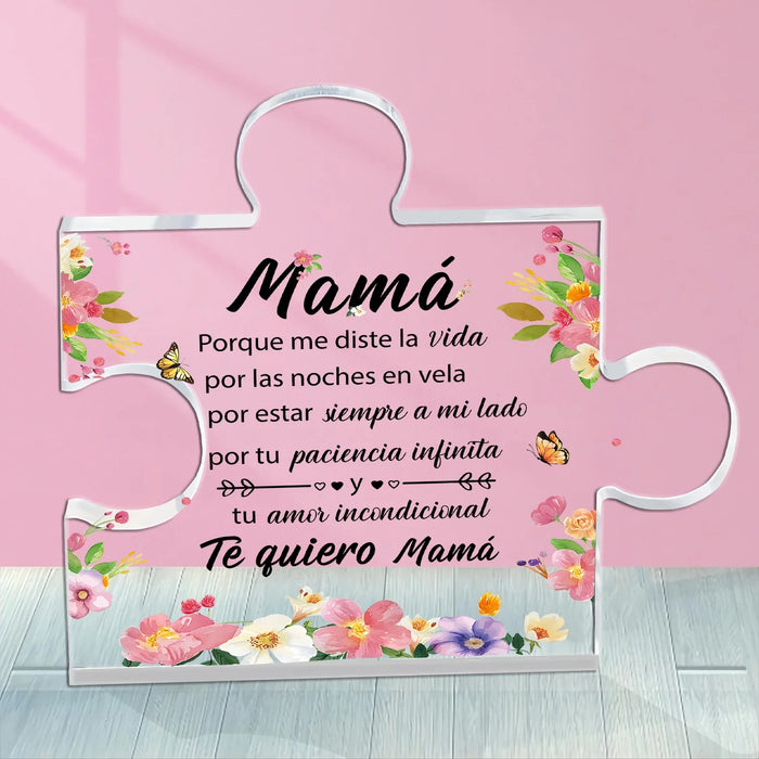 Spanish Mom Birthday Gift Acrylic Desk Decor Keepsake