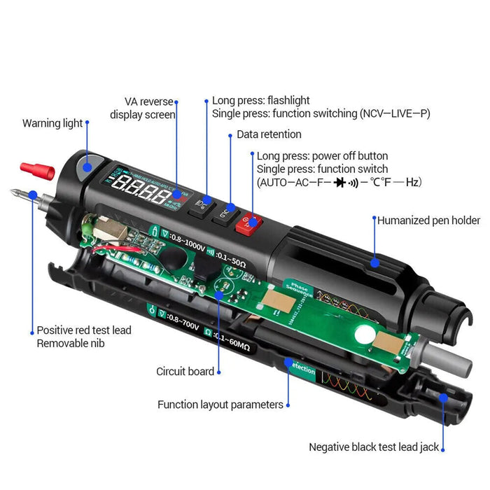 Aneng A3008 Digital Multimeter 6000 Counts