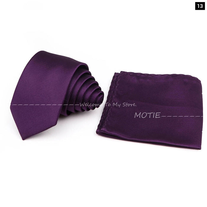 Classic Striped Tie Set For Business And Weddings