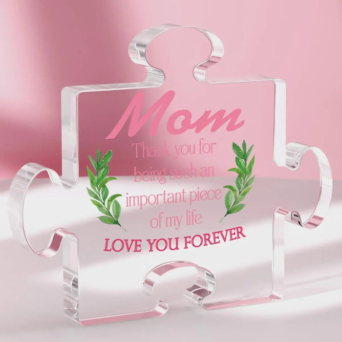 Acrylic Puzzle Gift For Mom Birthday Or Mother's Day Present From Daughter/Son