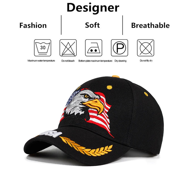 Adjustable Eagle Baseball Cap / Hat For Outdoor Wear