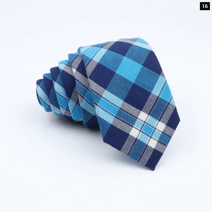 Cotton Plaid Ties For Weddings