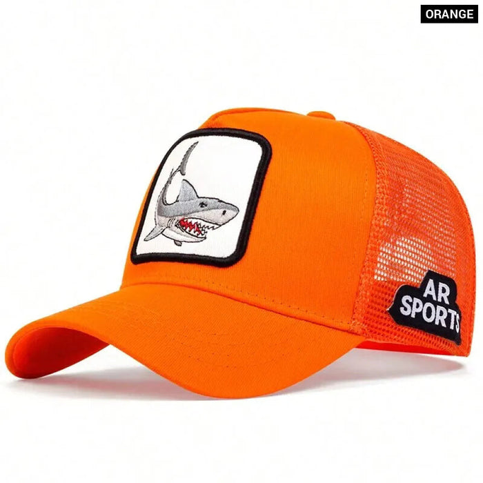 Adjustable Shark Embroidered Baseball Cap / Hat