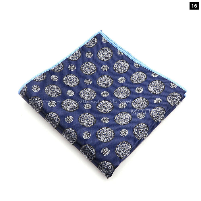 Mens Plant Pattern Handkerchiefs For Weddings And Daily Wear