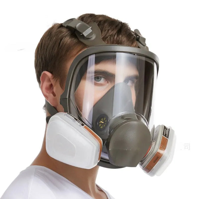 Full Face Anti Fog Gas Mask For Industrial Painting And Safety